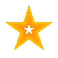 modern Orange Star Logo. vektor