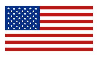 vereinigt Zustände Flagge. amerikanisch Flagge. vektor