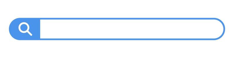 Blau Internet Suche Bar. Blau Suche Kasten. vektor