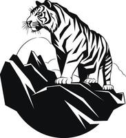 tiger ikon logotyp vektor