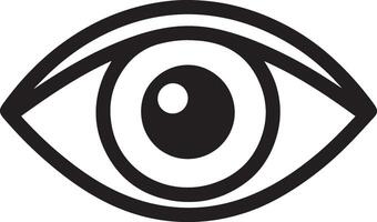 einfach Auge Symbol Illustration. Vision Symbol Symbol isoliert. vektor