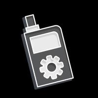 ikon walkie talkie. relaterad till säkerhet symbol. glansig stil. enkel design illustration vektor