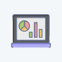 Symbol Busse Webseite. verbunden zu Finanzen und MwSt Symbol. Gekritzel Stil. einfach Design Illustration vektor