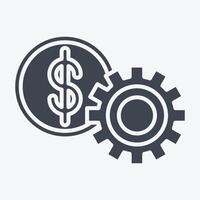 ikon finansiell miljö. relaterad till finansiera och beskatta symbol. glyf stil. enkel design illustration vektor