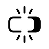 Verknüpfung aufheben Symbol Symbol Design Illustration vektor