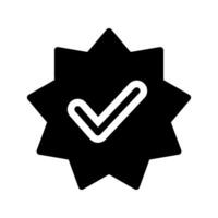 verifiziert Symbol Symbol Design Illustration vektor