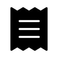 Kassenbon Symbol Symbol Design Illustration vektor