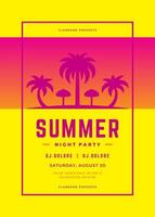 Sommer- Party Poster oder Flyer Design Vorlage modern Stil. vektor