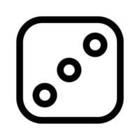 Kasino Spiel Zubehör Symbol, Ludo Würfel Spiel Design vektor