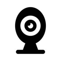 Internet Kamera, Webcam Symbol Design im modern Stil vektor