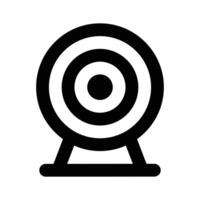 Internet Kamera, Webcam Symbol Design im modern Stil vektor