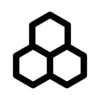 chemisch Verbindung, molekular Struktur Symbol Design im editierbar Stil vektor