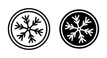 Schneeflocke Icon Set vektor