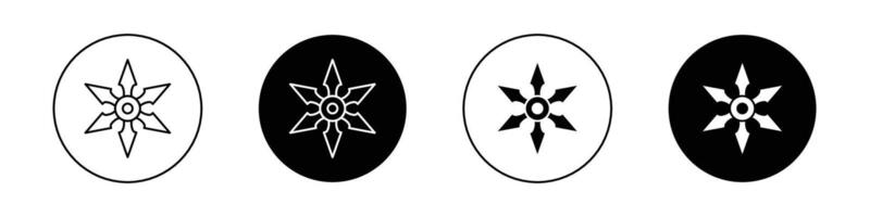 Shuriken Symbol einstellen vektor