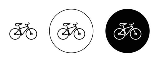 Fahrrad-Icon-Set vektor