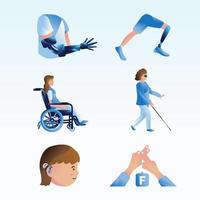 Symbol für Menschen mit Behinderungen vektor