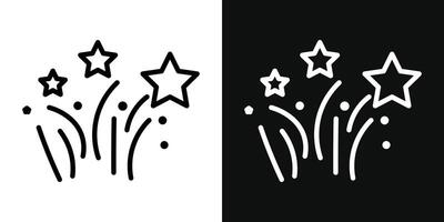 Feuerwerk Icon Set vektor