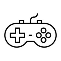 Symbol für die Gamecontroller-Linie vektor