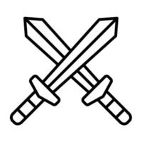 Symbol für die Schwertlinie vektor