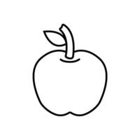 Apfel Obst Symbol Logo vektor