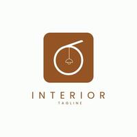 Innere minimalistisch Möbel Geschäft Unternehmen Logo vektor