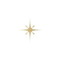 guld stjärna gnistra ikon. trogen former. gyllene jul stjärnor ikoner. blinkar från fyrverkeri vektor