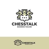 schack prata logotyp design vektor