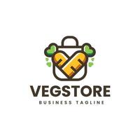 vegetabiliska Lagra logotyp design vektor