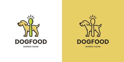 hund mat logotyp design vektor
