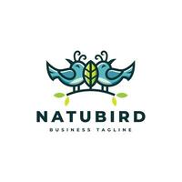 Natur Vogel Logo Design vektor