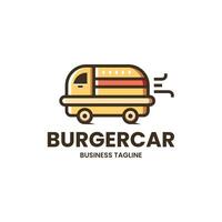 Burger Auto Logo Design vektor