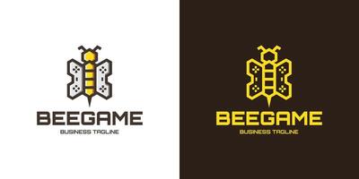 bi spel logotyp design vektor