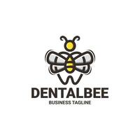 Dental Biene Logo Design vektor