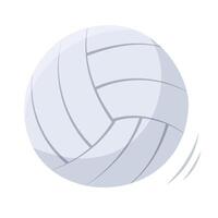 Single Hand zeichnen Ball zum Volleyball isoliert auf Weiß Hintergrund. Sport Ausrüstung zum Volleyball Spiel. Illustration. eben Stil. grau Farben.Volleyball Symbol. vektor