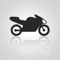 Motorrad Symbole, Jahrgang Motorrad, einzigartig Symbole, und ein Fahrrad Logo mit ein Silber Hintergrund, Illustration vektor