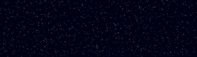 Nacht dunkel sternenklar Himmel. Geheimnis Licht von entfernt Galaxien vektor