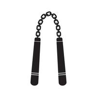 Nunchaku-Icon-Design vektor