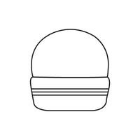 Winter Hut Symbol vektor