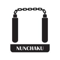 Nunchaku-Icon-Design vektor