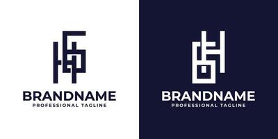 Briefe hg und gh Monogramm Logo, geeignet zum irgendein Geschäft mit gh oder hg Initialen vektor