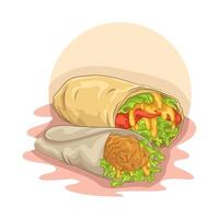 illustration av tacos vektor