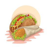 illustration av tacos vektor