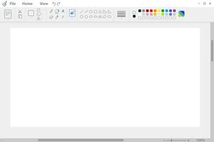 Grafik Zeichnung Anwendung Tafel. Digital Programm zum Farbe Symbolleiste vektor