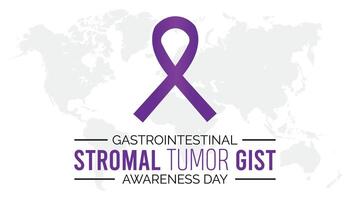 Magen-Darm stromal Tumor Bewusstsein Tag beobachtete jeder Jahr im Juli. Vorlage zum Hintergrund, Banner, Karte, Poster mit Text Inschrift. vektor