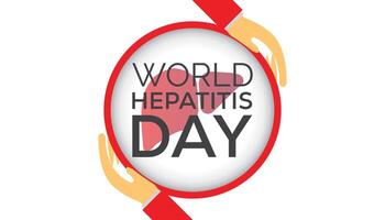 värld hepatit dag observerats varje år i juli. mall för bakgrund, baner, kort, affisch med text inskrift. vektor
