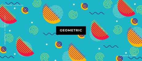 abstrakt geometrisk bakgrund och geometriska sömlösa mönster. memphis stilelement vektor