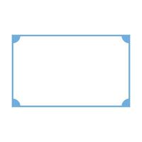 Blau Rahmen auf ein Weiß Hintergrund Illustration zum Design vektor