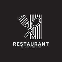 Restaurant Logo Design im Jahrgang Stil vektor