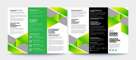 business trippelvikt broschyr layout design, vektor A4 broschyr mall