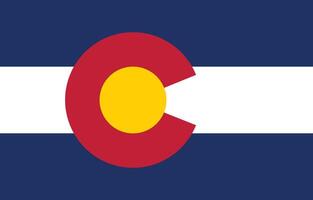 Colorado Zustand Flagge Illustration. Colorado Flagge. vektor